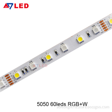 Adled Light 14.4 watt per meter smd 5050 24v RGB W/RGB+W color changing running led strip